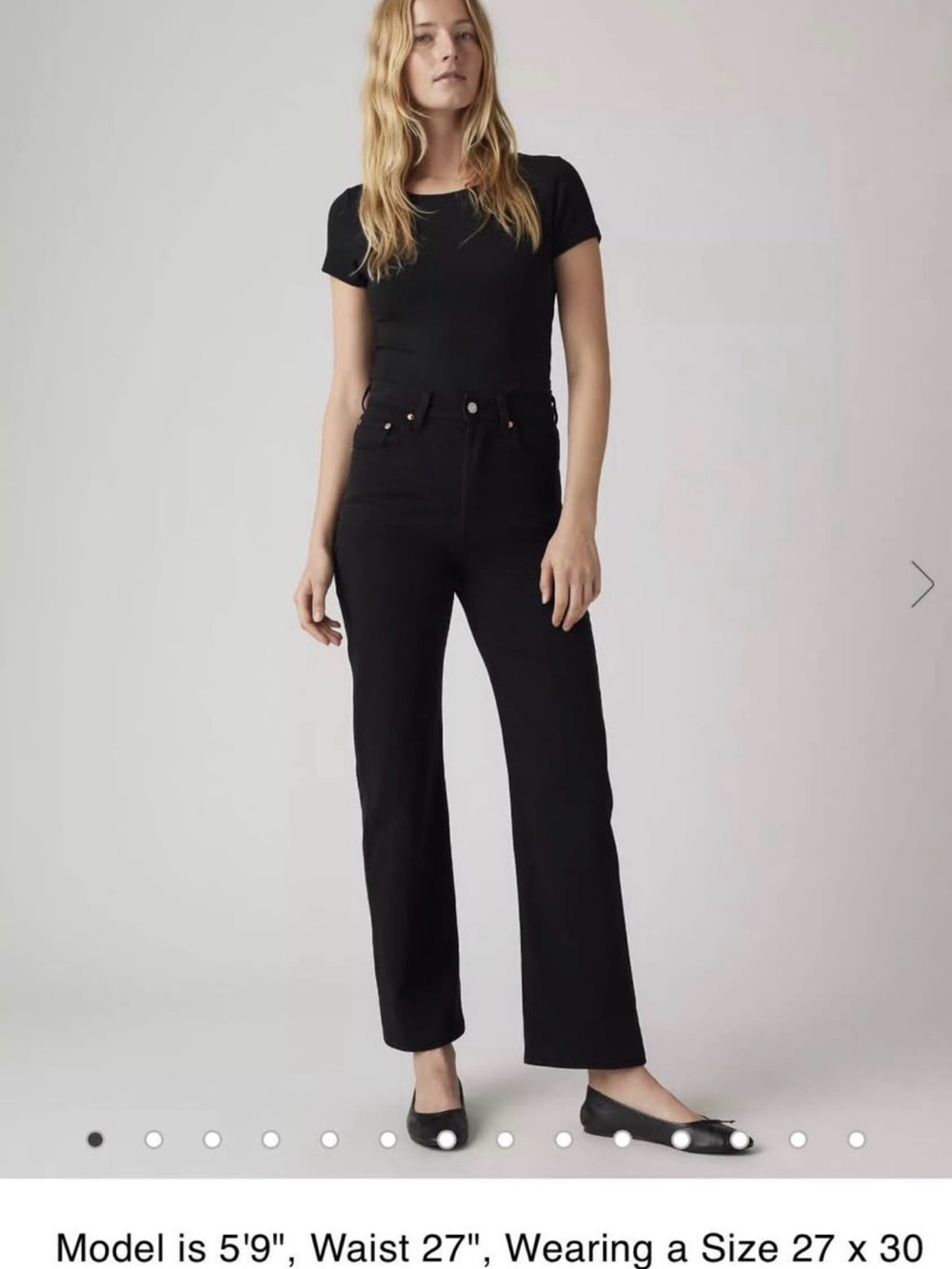 Levi’s Ribcage Ankle jeans 26 x 29 black
